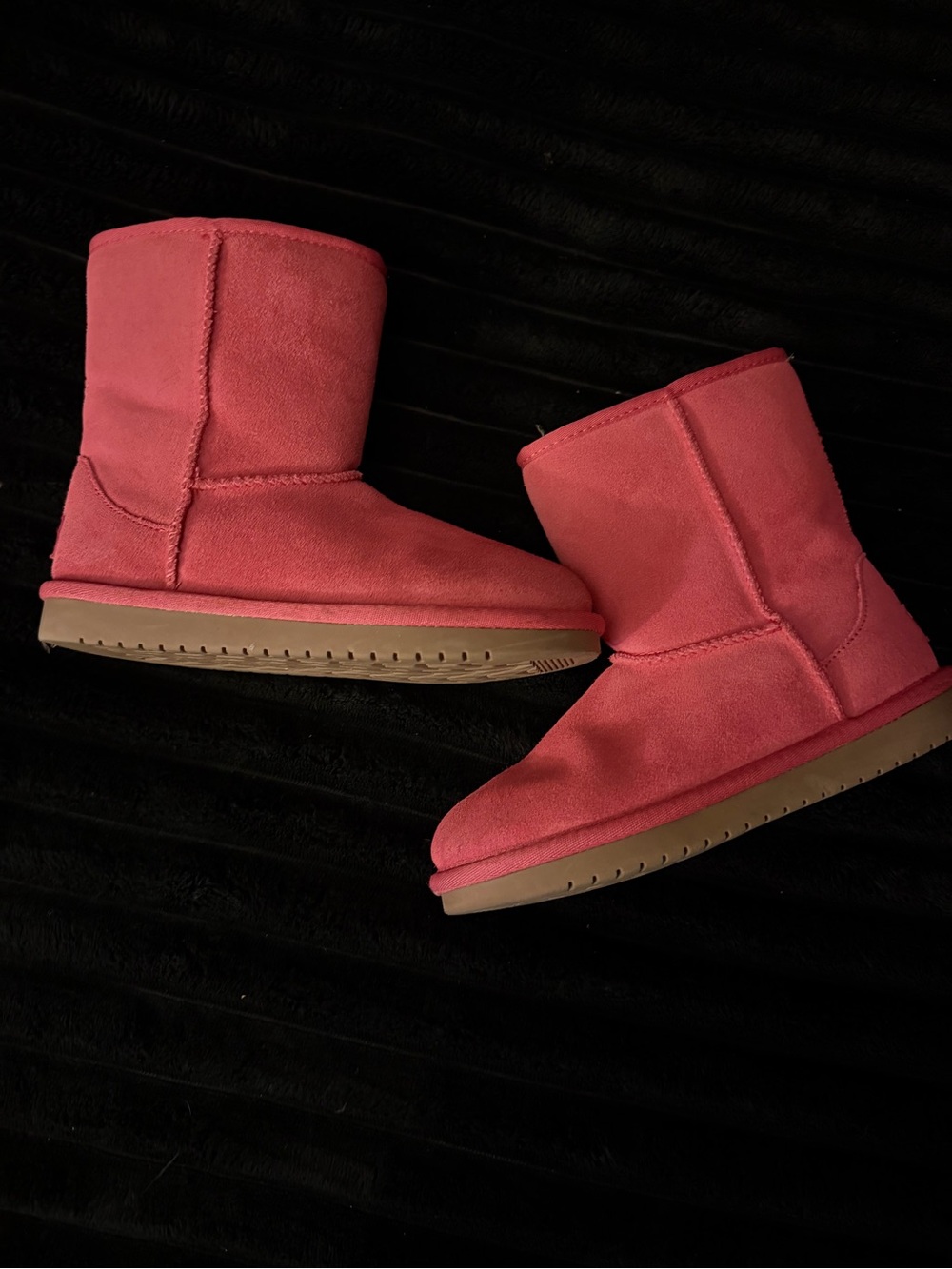 Koolaburra by UGG Pink Suede Boots - Size 2 Kids